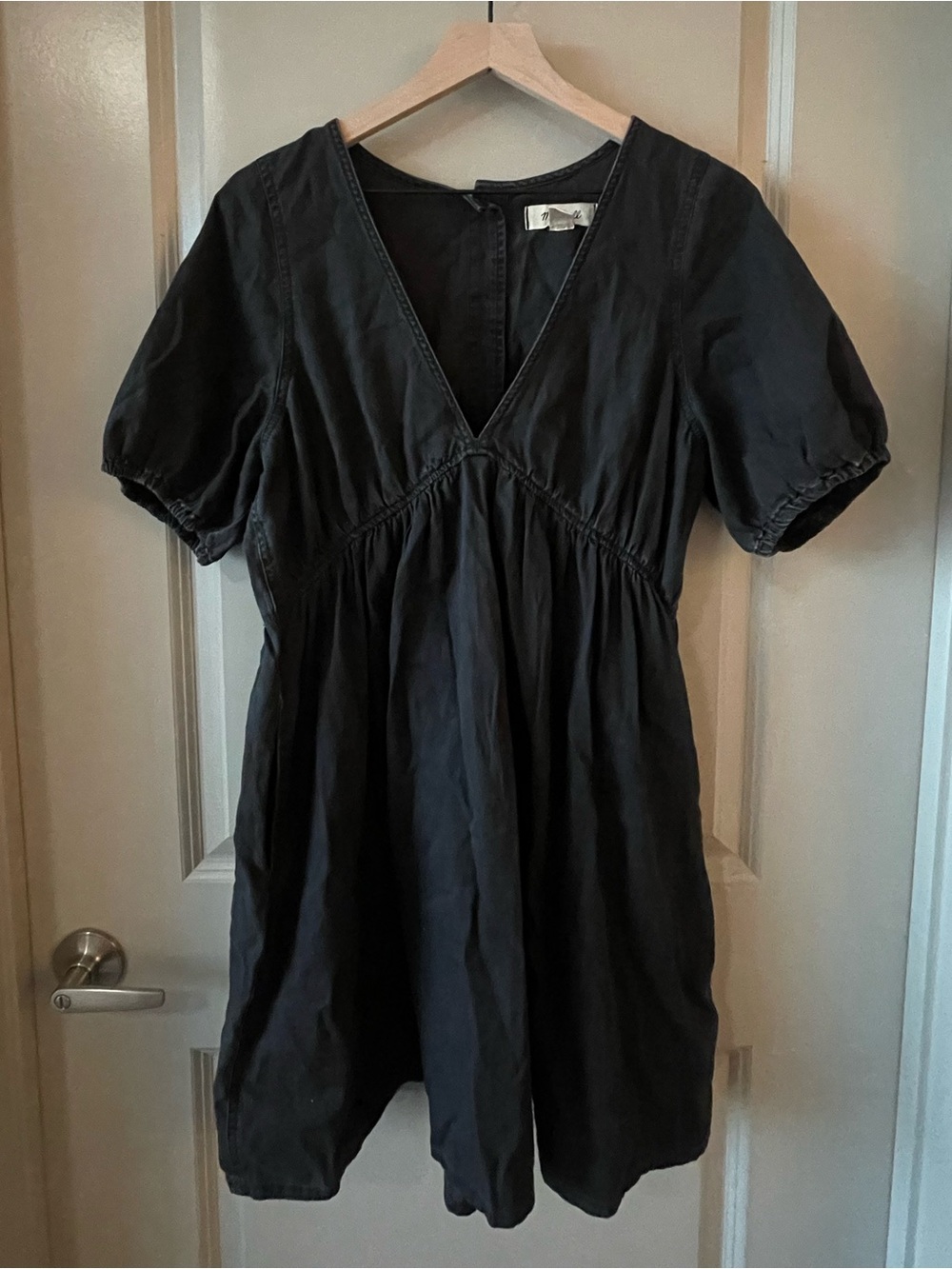 Madewell Denim Annamarie Minidress in Lunar Wash